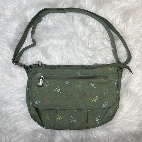 $35 🌙 AmeriBag Healthy Back Bag Green Dragonfly Mini Sling Back Pack Bag - Picture 1 of 7